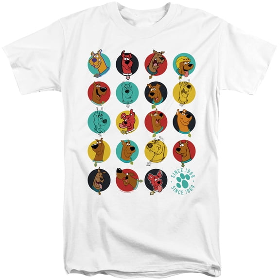 Scooby Doo Zoinks Repeat Adult Tall T-Shirt 18/1 T-Shirt White