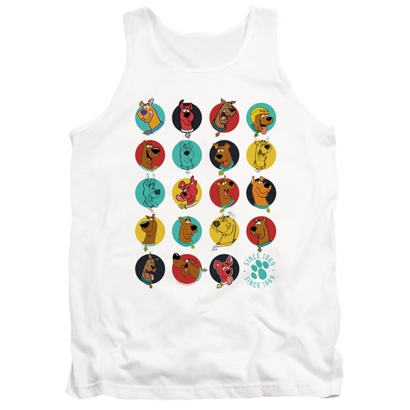 Scooby Doo Zoinks Repeat Adult Tank Top White