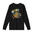 thumbnail image 1 of Scooby-Doo Zoinks Ruh Roh Adult Black Crew Neck Long Sleeve Tee-XS, 1 of 7