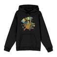 thumbnail image 1 of Scooby-Doo Zoinks Ruh Roh Adult Black Long Sleeve Hoodie-XS, 1 of 3