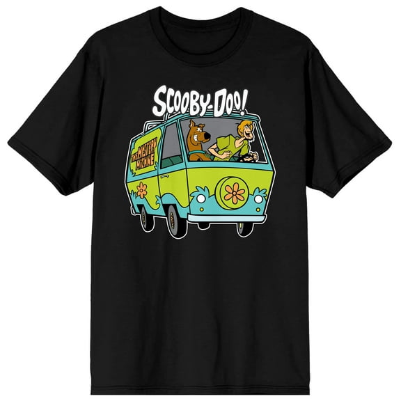 Scooby Doo and Shaggy Mystery Inc Men's Black Graphic Tee - L