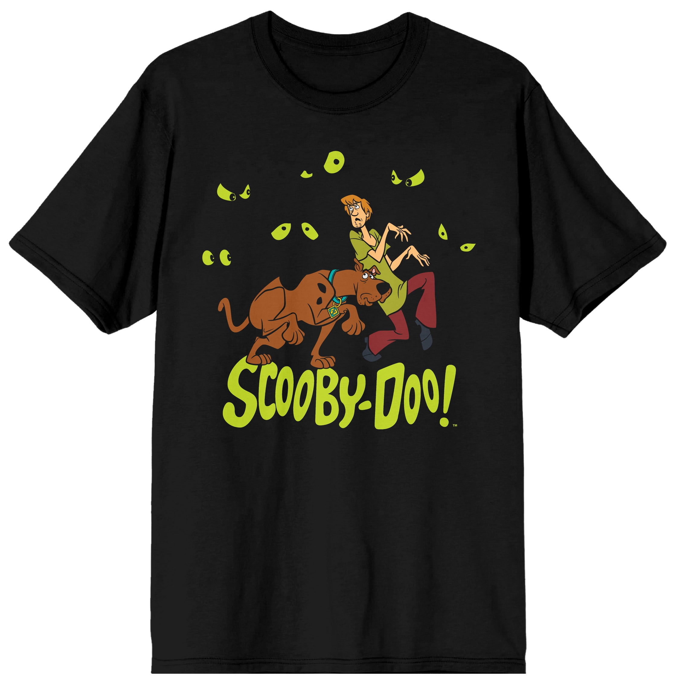 RIPPLE SHAGGY ART SHIRT グリーン Scooby Doo and Shaggy with Creepy Green Eyes Men's Black