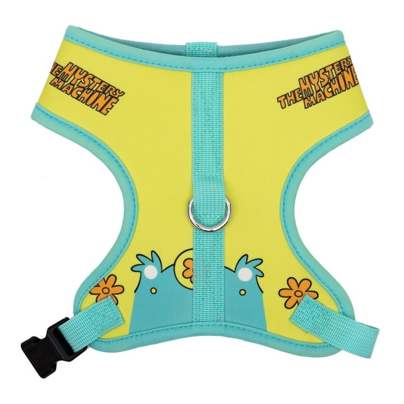 Scooby Doomics Pet Harness, Dog Collar Plastic Buckle, Scooby Doo Mystery Machine Blue