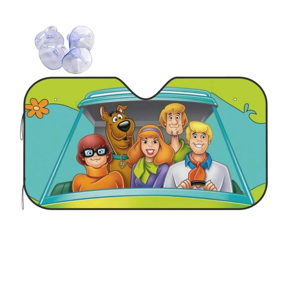 Scooby Mystery Machine Car Windshield Sunshade Automotive Sun Shade for Cars SUV Trucks Visor Cover Fits Most Car SUV