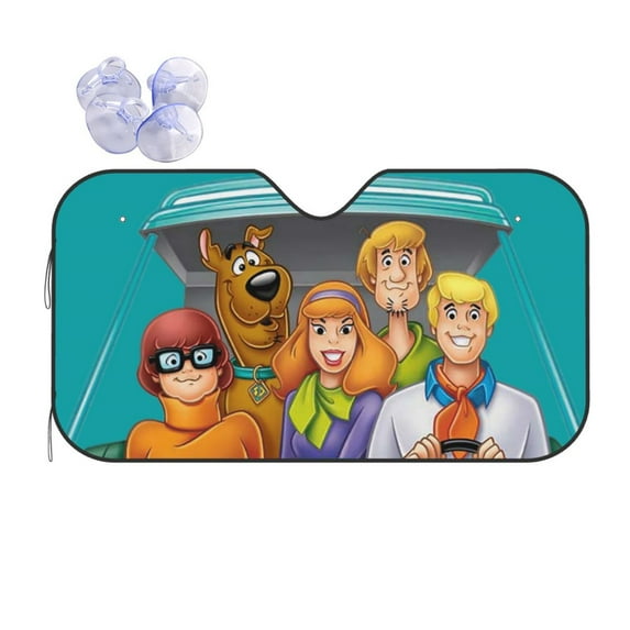 Scooby Mystery Machine Car Windshield Sunshade Automotive Sun Shade for Cars SUV Trucks Visor Cover Fits Most Car SUV