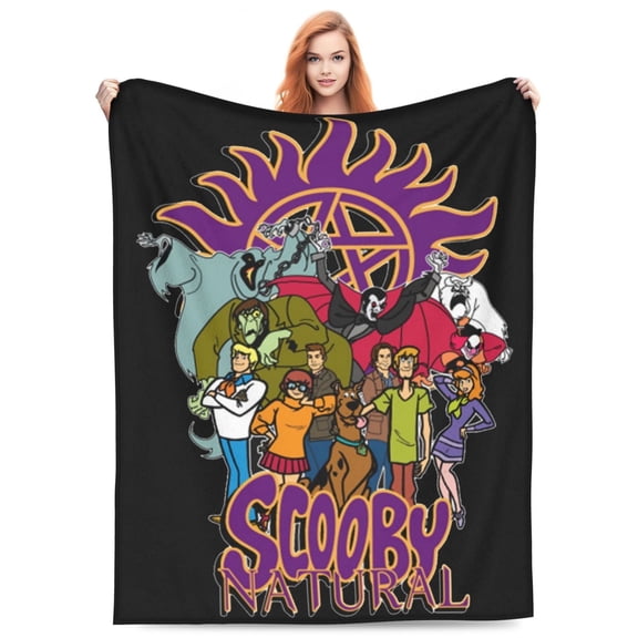 Scooby-Natural Flannel Blanket Funny Ultra-Soft Micro Warm Throw Blanket Fleece Blanket Interesting Gift 60"X50"