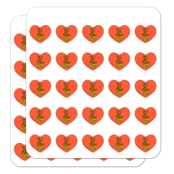 Scooby Snacks Heart Shaped Planner Calendar Scrapbook Craft Stickers
