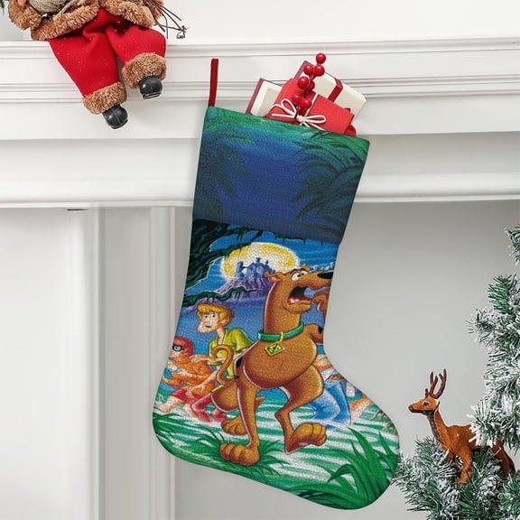 Scooby Ultra soft velvet Christmas socks, Large Super Soft Christmas Stockings For Christmas Xmas Tree Holiday Fireplace Family Decor Gifts