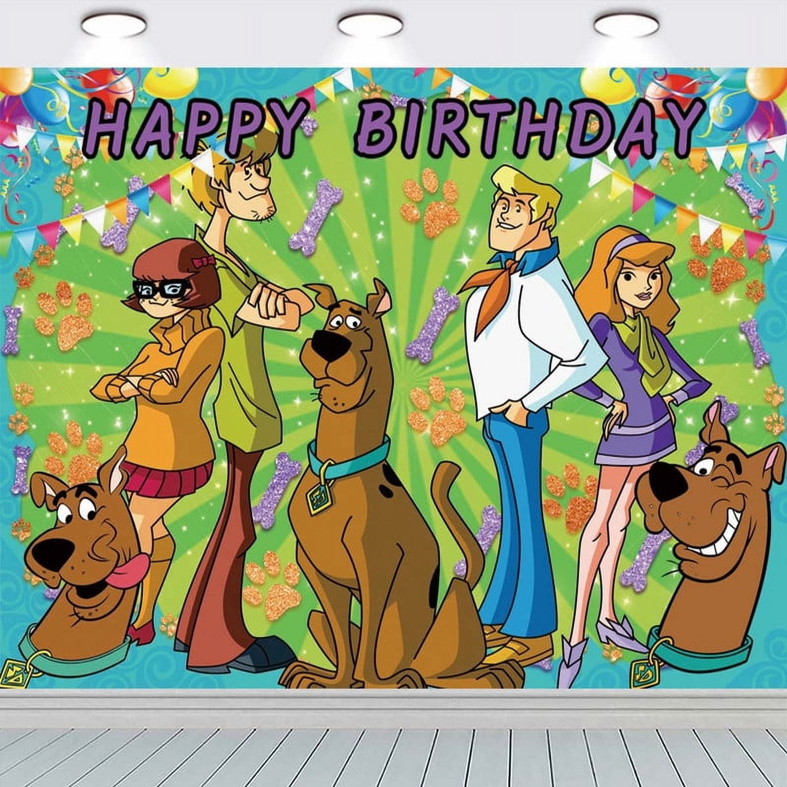 Scooby doo Backdrop Party Supplies Taspestry Background Wall Decor Banner Post Decor Decorations