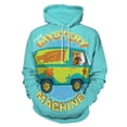 thumbnail image 1 of Scooby-doo Mystery Machine Adult Sweater Pullover Hoodie 3D Printed Loose Hooded Long Sleeved Jackets Tops, 1 of 8