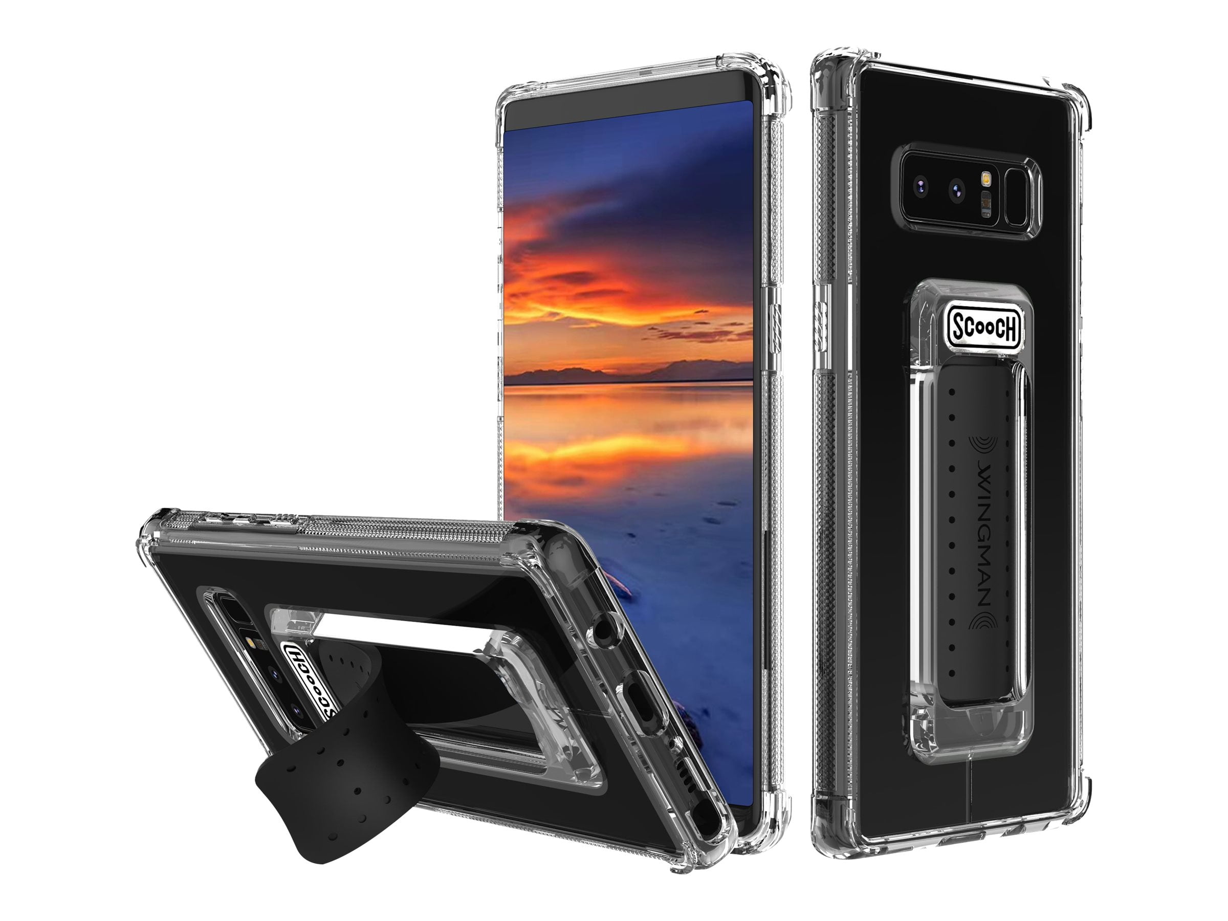 Scooch WINGMAN 5in1 Back cover for cell phone clear for