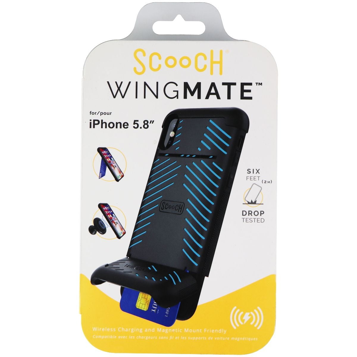 Scooch WingMate Series Case for Apple iPhone XS / iPhone X - Black / Blue -  Walmart.com