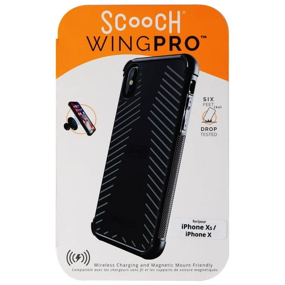 Scooch WingPro Series Case for Apple iPhone XS / X - Stone Black
