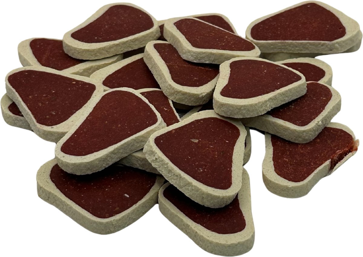 Scoochie Pet Chewka Real Meat Soft & Chewy Juicy Porterhouse Flavor Dog Treats, 25-oz bag