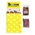 thumbnail image 1 of Scoochie Pet Products 468 10 in. Hide Zero Bully Flavored Rawhide Alternative of Dump Bin - 70 Zip Lock Packages per Display - Pack of 4, 1 of 1