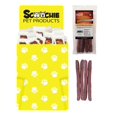 thumbnail image 1 of Scoochie Pet Products 469 6 in. Hide Zero Bully Flavored Rawhide Alternative of Dump Pin - 70 Zip Lock Packages per Display - Pack of 6, 1 of 1