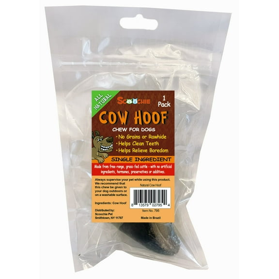 Scoochie Pet Products 795 Cow Hoof Chew for Dogs