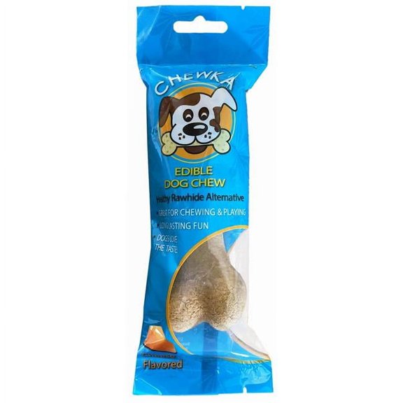 Scoochie Pet Products 887 3.5 oz Medium Cheese Chewka Bone in Peggable Bag