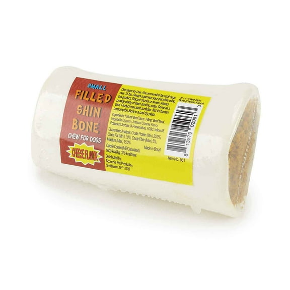 Scoochie Pet SCP Bone Cheese Stuffed 3-4in
