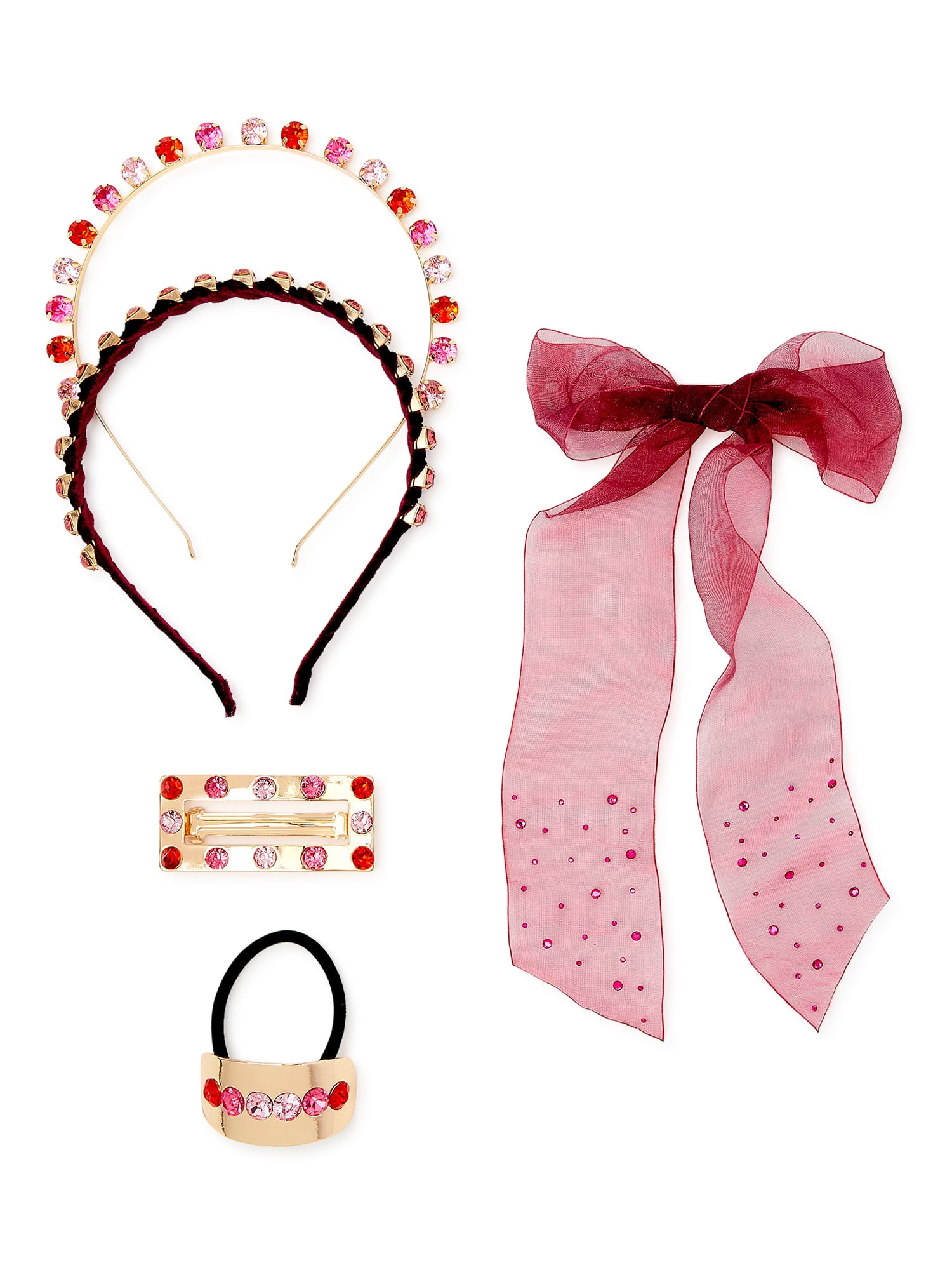 Scoop Adult Female Hair Accessory Set, 5-Piece