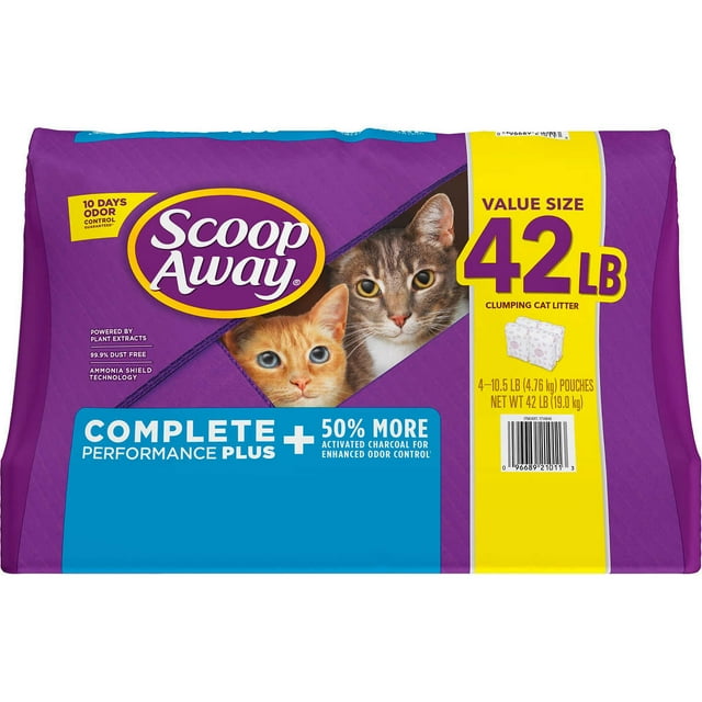 Scoop Away Complete Performance Plus, Fresh Scent, 42 Pound Clumping