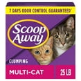 Scoop Away MultiCat Clumping Cat Litter, Scented, 25 lbs