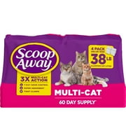 Scoop Away Multi Cat Litter With Meadow Fresh Scent, 38 lb. Box