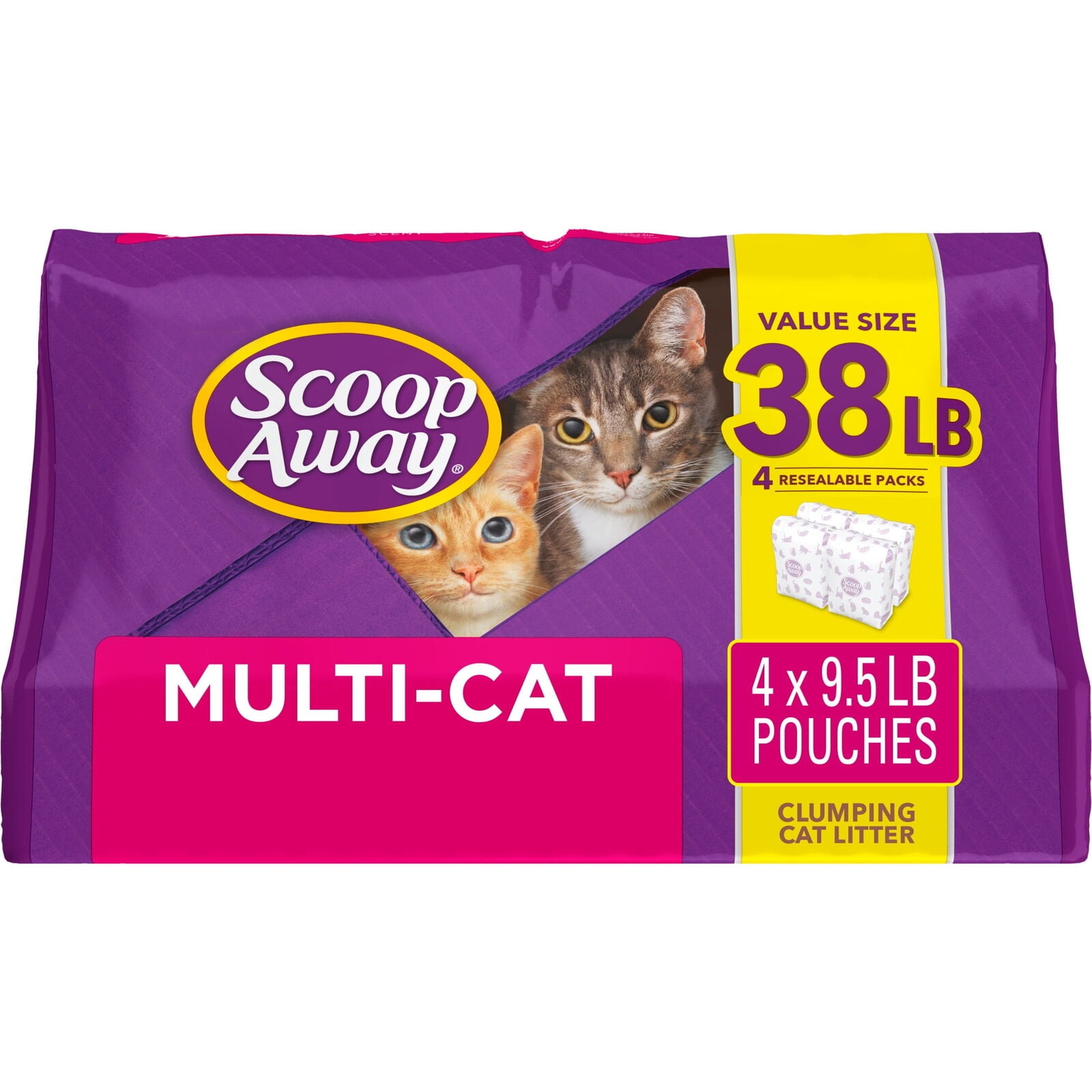 Scoop Away MultiCat, Scented Cat Litter, 38 lbs,New