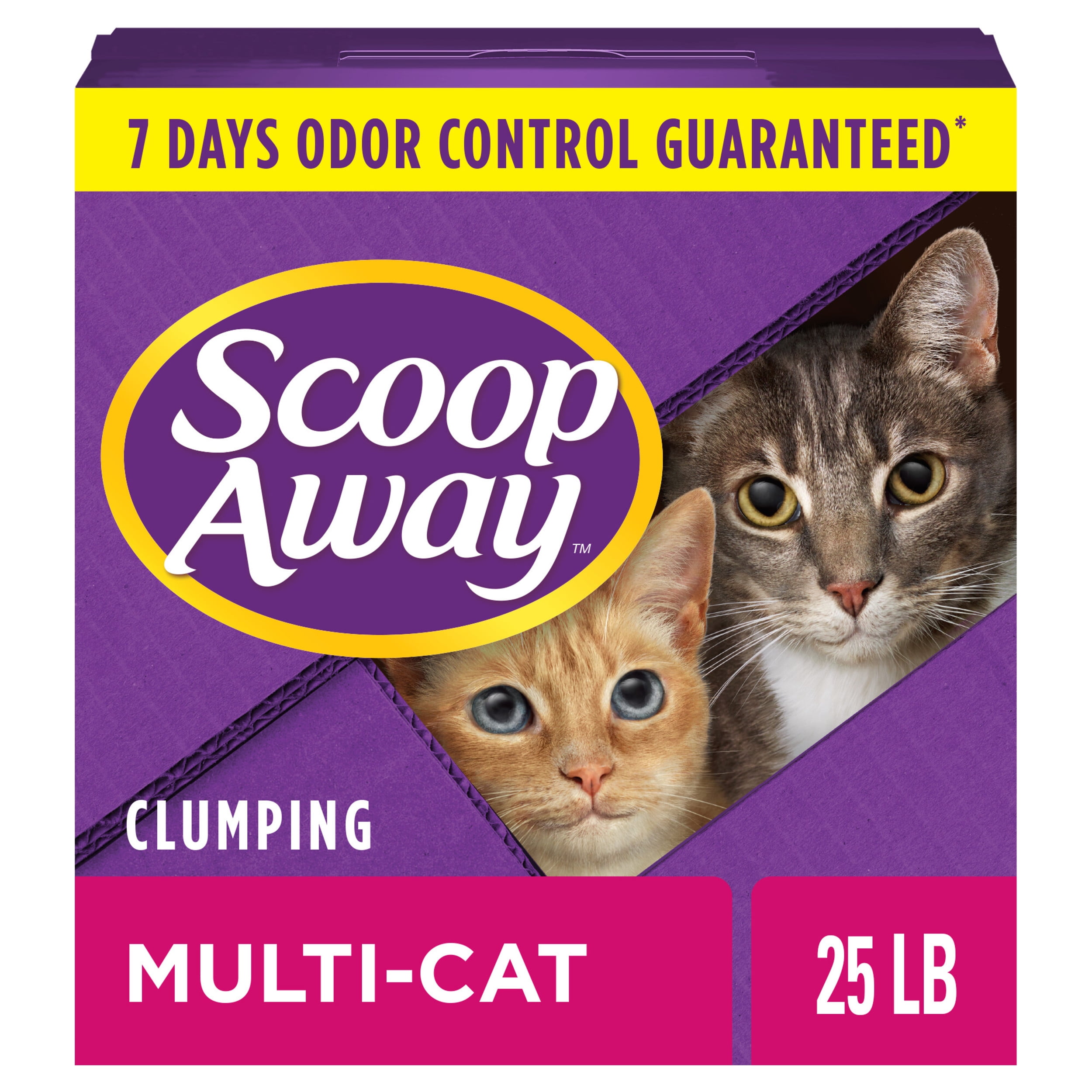 Scoop Away MultiCat Scented Litter, Clumping Cat Litter, 25 lb