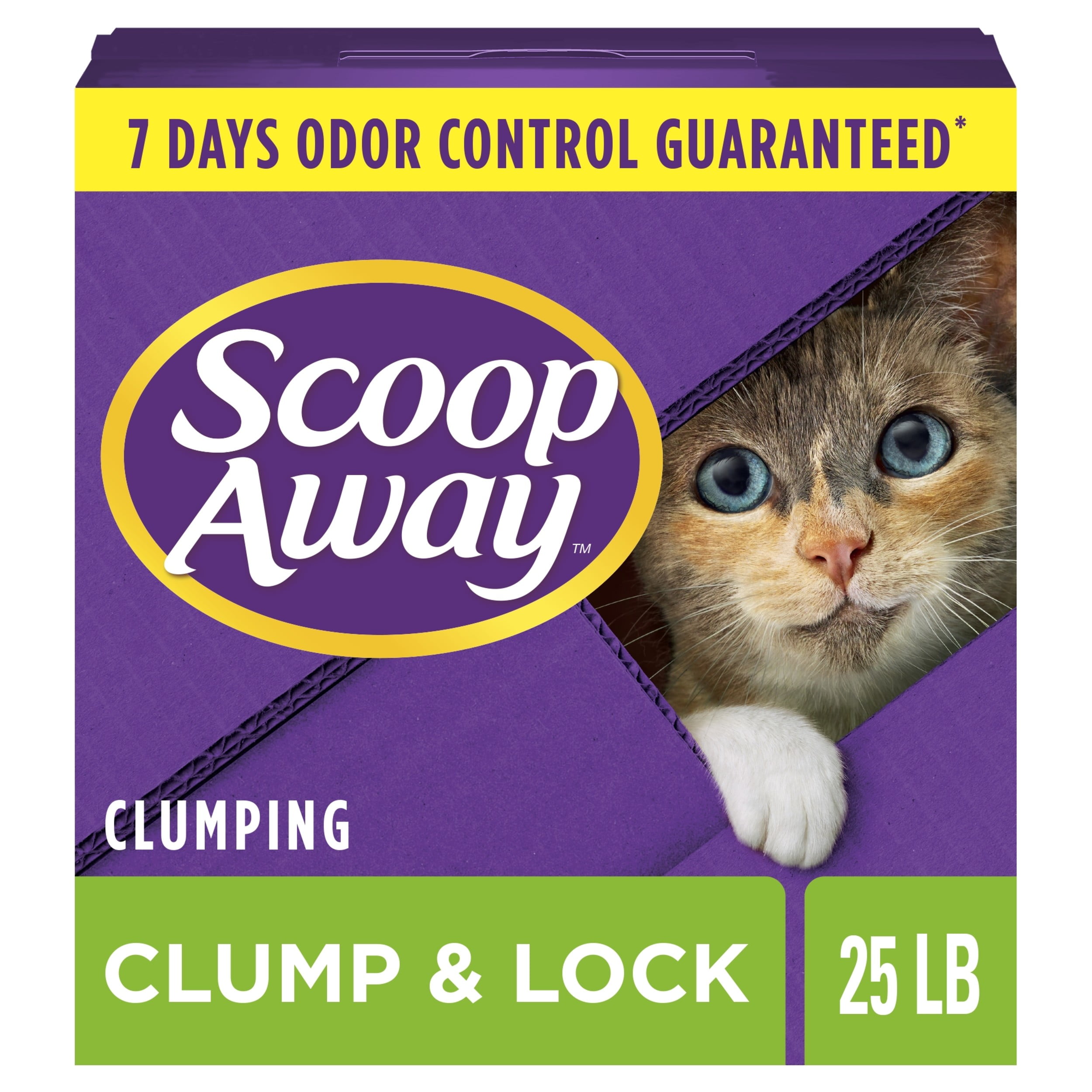 Scoop away unscented clearance super clump cat litter