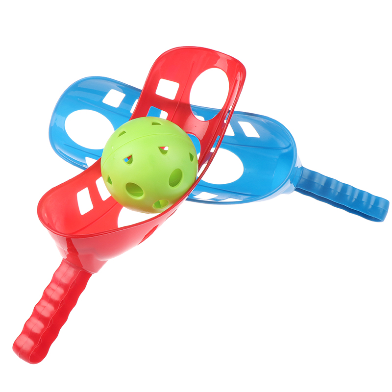 Scoop Ball Set Catching Game Trackball Sport Lacrosse Racket Game Toys