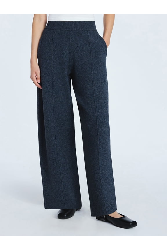 Women's Sweater Knit Barrel Pants, Sizes XS-XXL