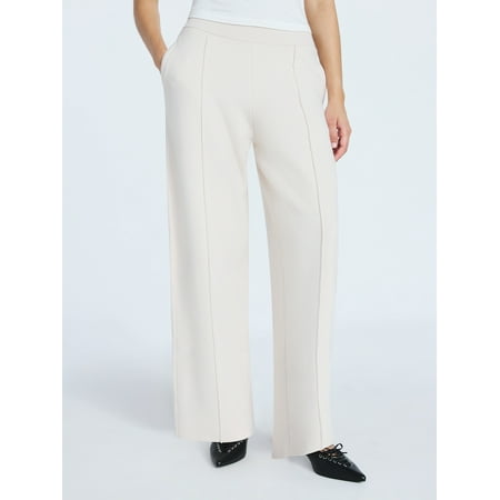Scoop Women's Sweater Knit Barrel Pants, Sizes XS-XXL