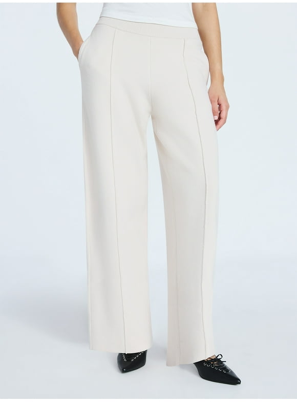 Women's Sweater Knit Barrel Pants, Sizes XS-XXL