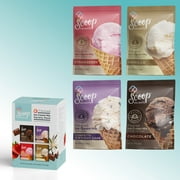 Scoop Delights Ice Cream Powder Mix 4 Assorted Flavor Pouches, 8 oz, for All Ages, 12 Servings per Container