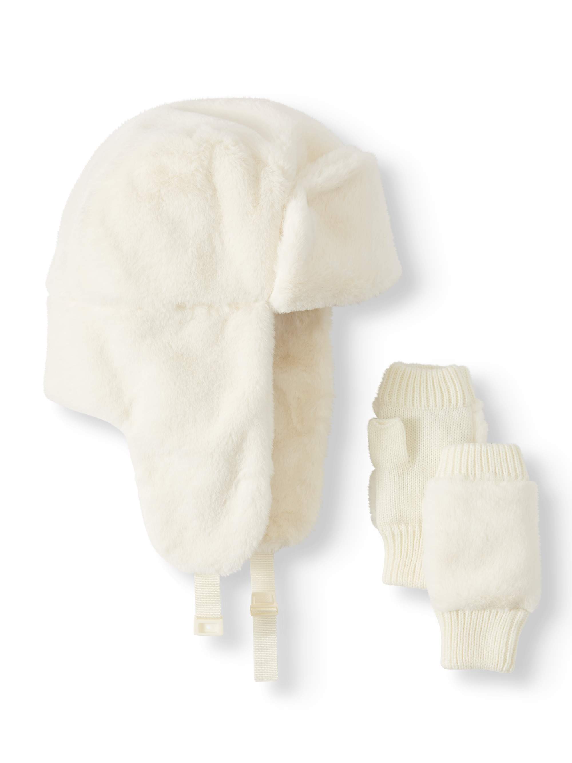 Scoop Faux Fur Trapper with Fingerless Glove Gift Set Women's - image 1 of 3
