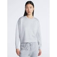 thumbnail image 1 of Scoop Women's and Women's Plus New Scubaknit Cropped Sweatshirt with Drop Sleeves, Sizes XS-4X, 1 of 6