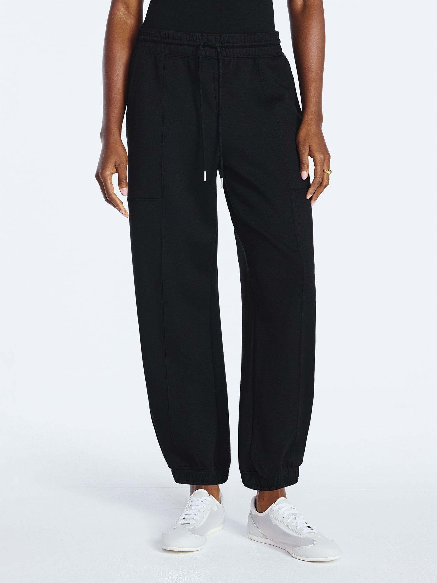 Scoop Women's and Women's Plus New Scubaknit Barrel Pants, Sizes XS-4X
