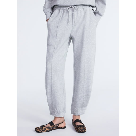 Scoop Women's and Women's Plus New Scubaknit Barrel Pants, Sizes XS-4X