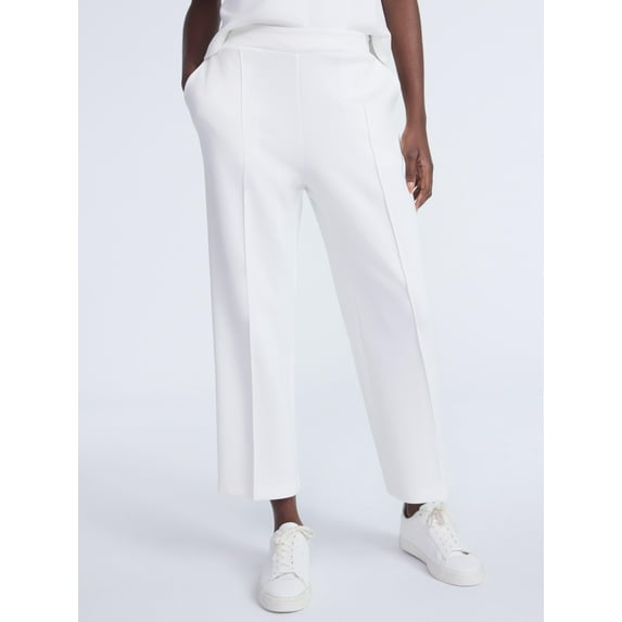 Scoop Women's and Women's Plus New Scubaknit Cropped Pants, Sizes XS-4X