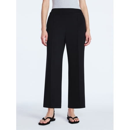 Scoop Women's and Women's Plus New Scubaknit Cropped Pants, Sizes XS-4X