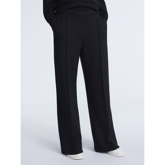 Scoop Women’s and Women’s Plus New Scubaknit Seamed Sweatpants, Regular and Short Lengths, Sizes XS-4X