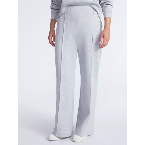 Scoop Women’s and Women’s Plus New Scubaknit Seamed Sweatpants, Regular and Short Lengths, Sizes XS-4X