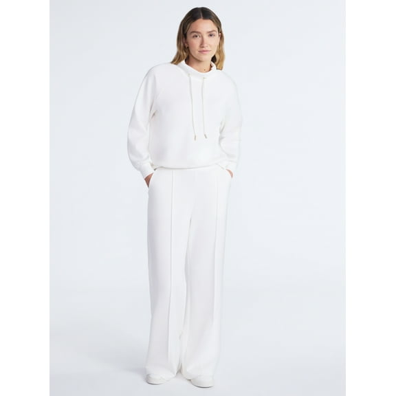 Scoop Women’s and Women’s Plus New Scubaknit Seamed Sweatpants, Regular and Short Lengths, Sizes XS-4X