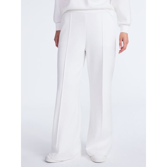 Scoop Women’s and Women’s Plus New Scubaknit Seamed Sweatpants, Regular and Short Lengths, Sizes XS-4X