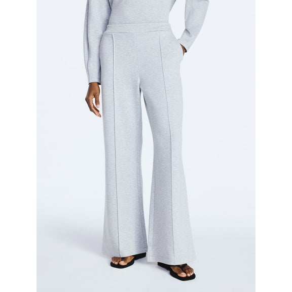 Scoop Women’s and Women’s Plus New Scubaknit Seamed Sweatpants, Regular and Short Lengths, Sizes XS-4X