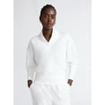 thumbnail image 1 of Scoop Women's and Women's Plus New Scubaknit V Neck Sweatshirt, Sizes XS-4X, 1 of 4