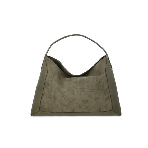 Scoop Women's Faux Suede Hobo Tote Bag, Olive