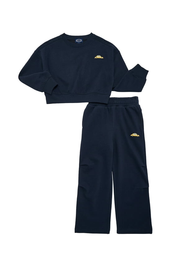 Limited Edition Unisex Kids New York Graphic Sweatshirt and Sweatpants Set, 2-Piece, Sizes 6-12