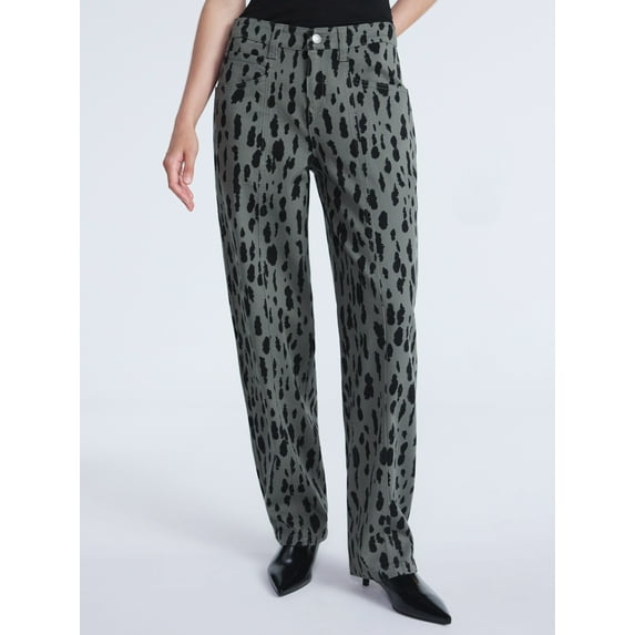 Scoop Women's and Women’s Plus Seamed Barrel Jeans, Sizes 0-26